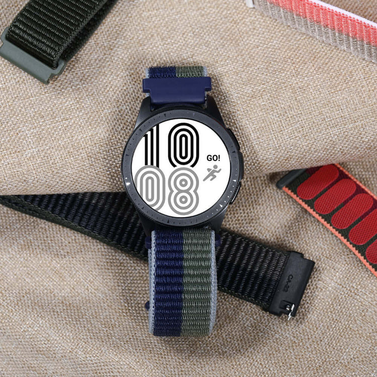 Samsung watch with colorful bands, showcasing stylish designs for daily wear and fitness activities.