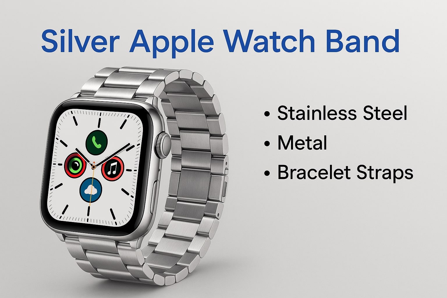 Silver Apple Watch Bands for Every Style – trendystraps.com