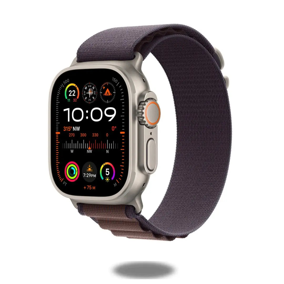 Alpine G Hook Band on smartwatch, perfect for athletes, hikers, and fitness enthusiasts.