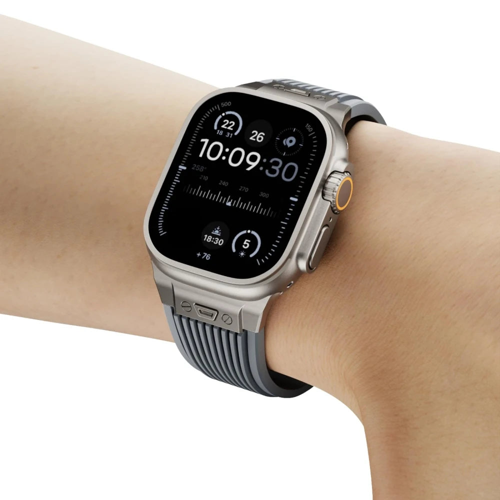 Men’s Silicone Apple Watch Band for Ultra 3 & Series 11–3