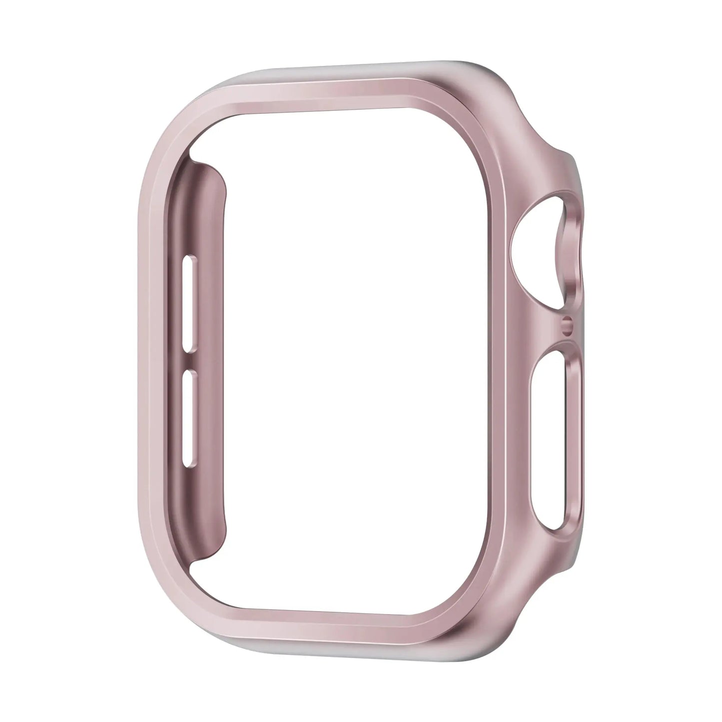 Durable PC protective case for Apple Watch Series 10, 42mm & 46mm, rose gold, slim design for protection.