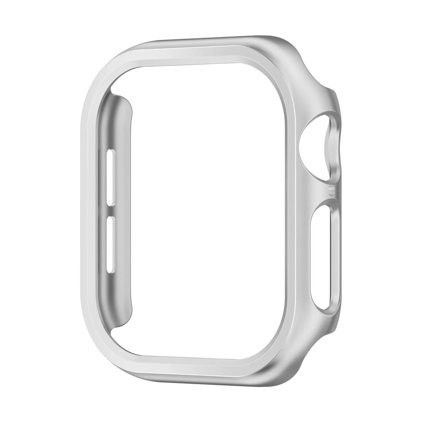 Durable silver protective case for Apple Watch Series 10, designed to shield from drops and scratches.