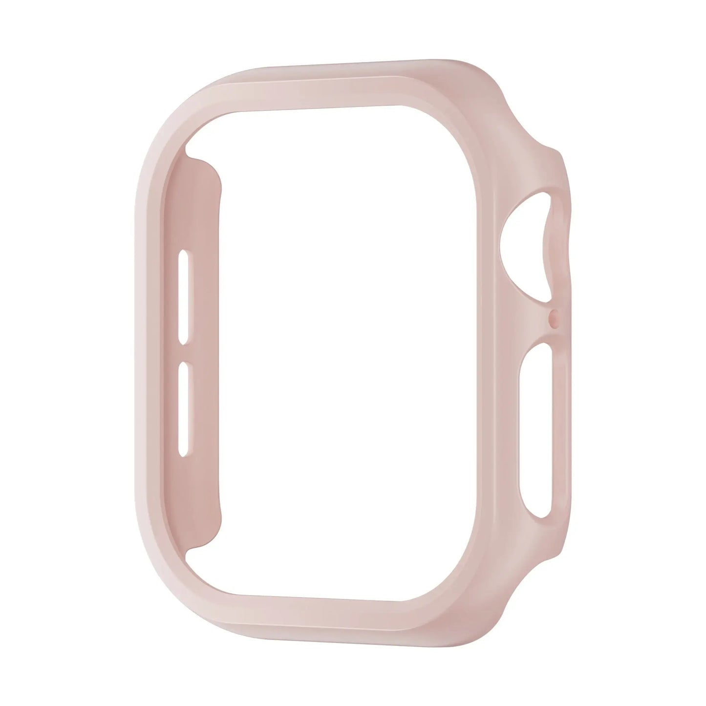 Durable pink protective case for Apple Watch Series 10, made from high-quality polycarbonate for lasting protection.