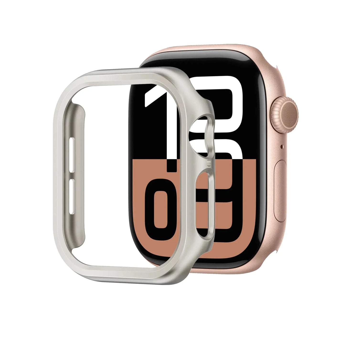 Durable protective case for Apple Watch Series 10, fits 42mm & 46mm, shields from drops and scratches.