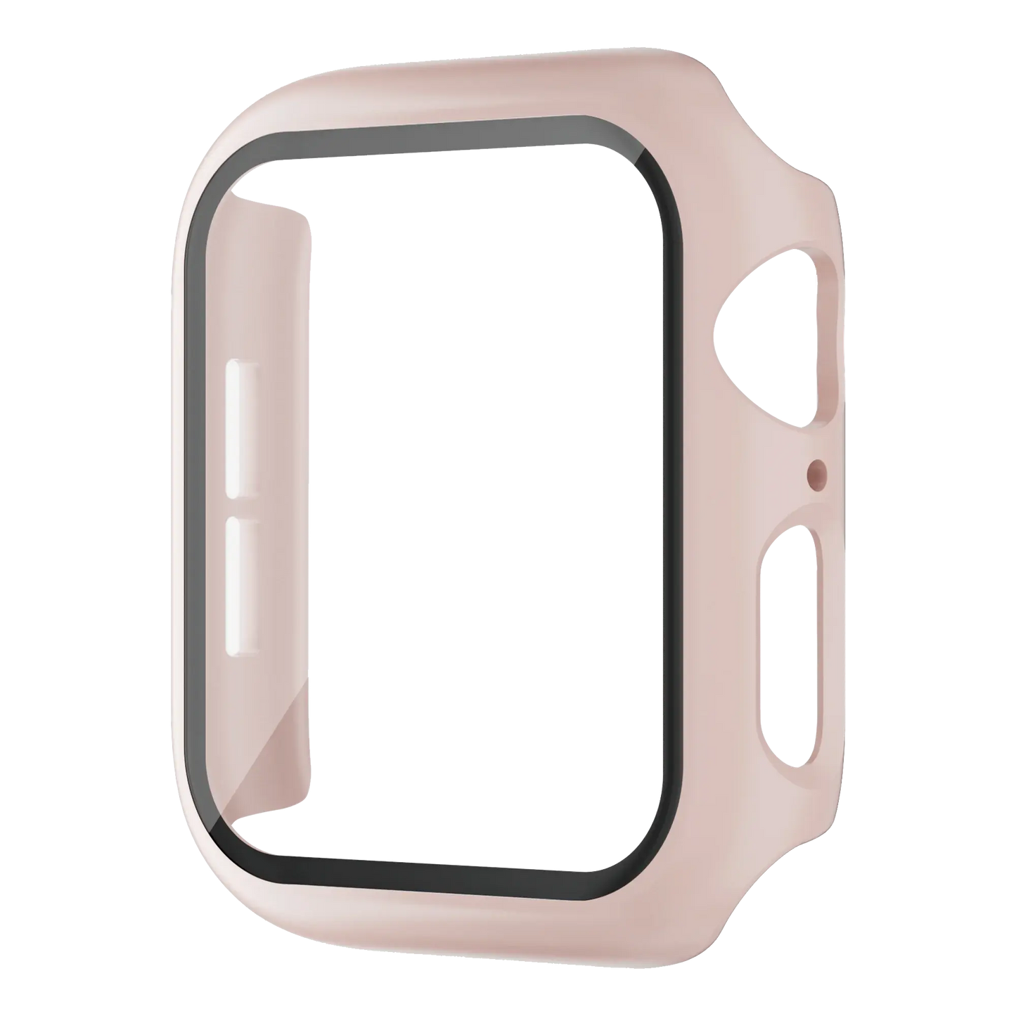 Protective hard shell case for Series 10, 42mm, featuring HD glass, drop protection, and a stylish pink design.