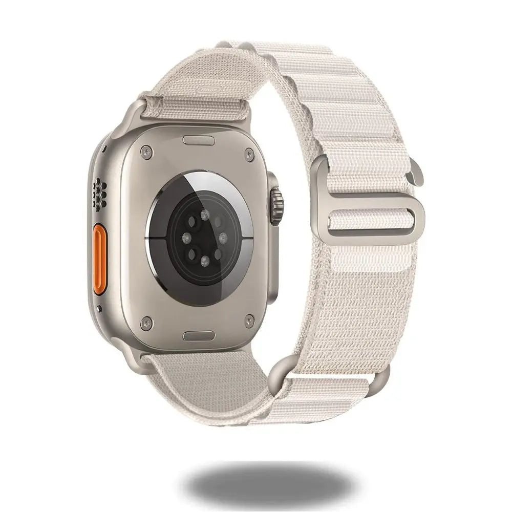 Upgraded Rugged Alpine Loop watch band for 2025, showcasing stylish design and durable dual-layer fabric.