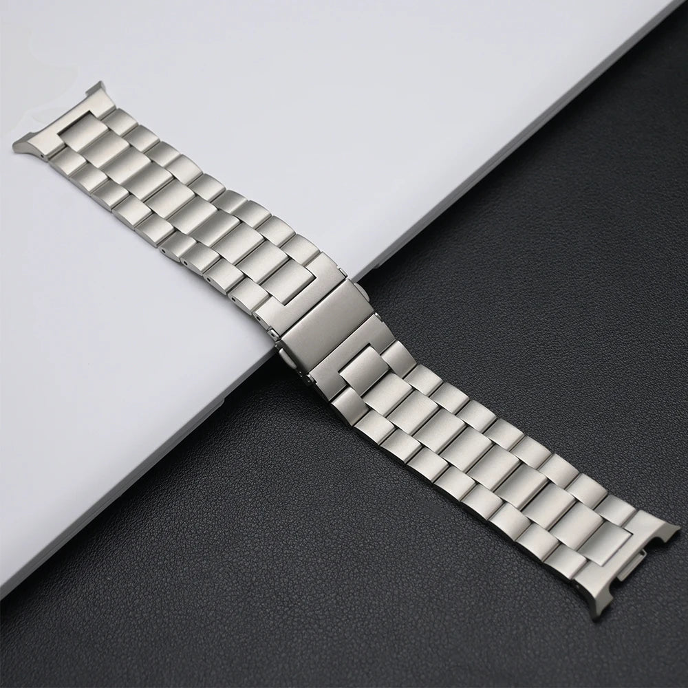 Luxury Stainless Steel Link Band for Galaxy Watch 8 & 8 Classic