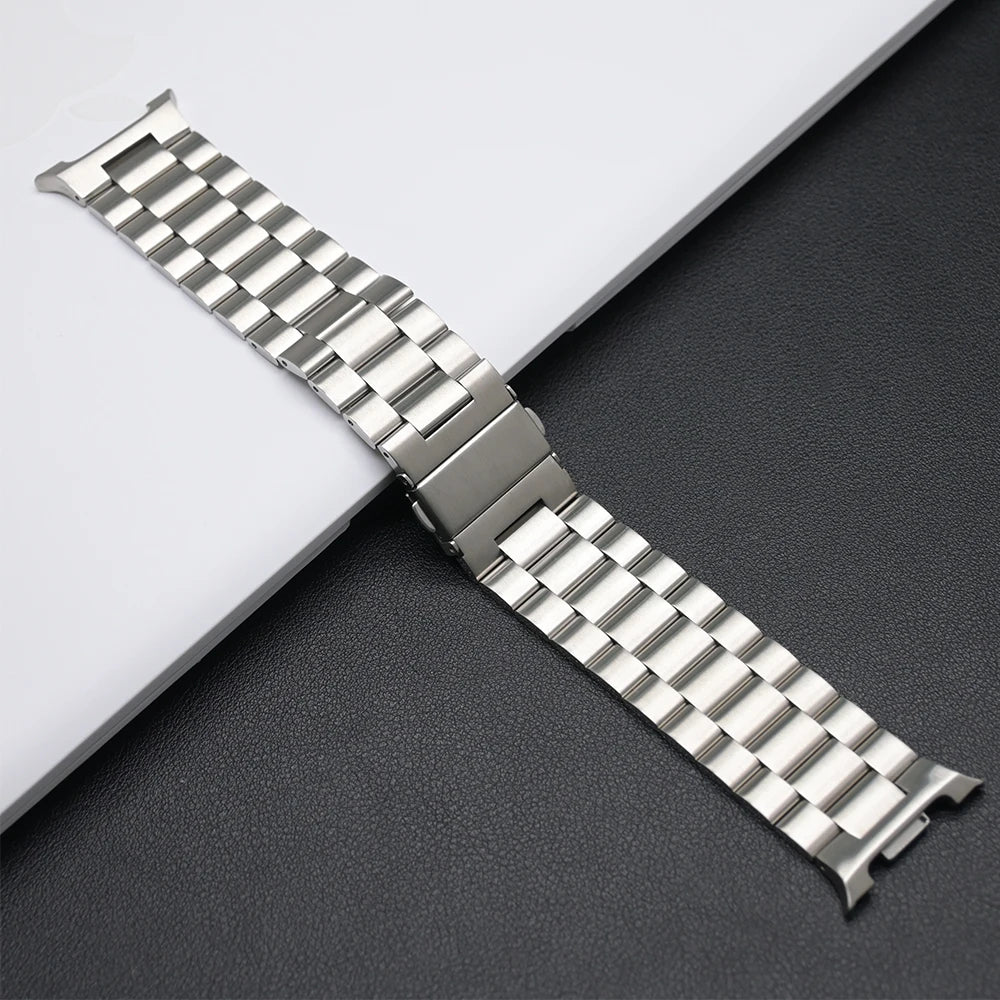 Luxury Stainless Steel Link Band for Galaxy Watch 8 & 8 Classic