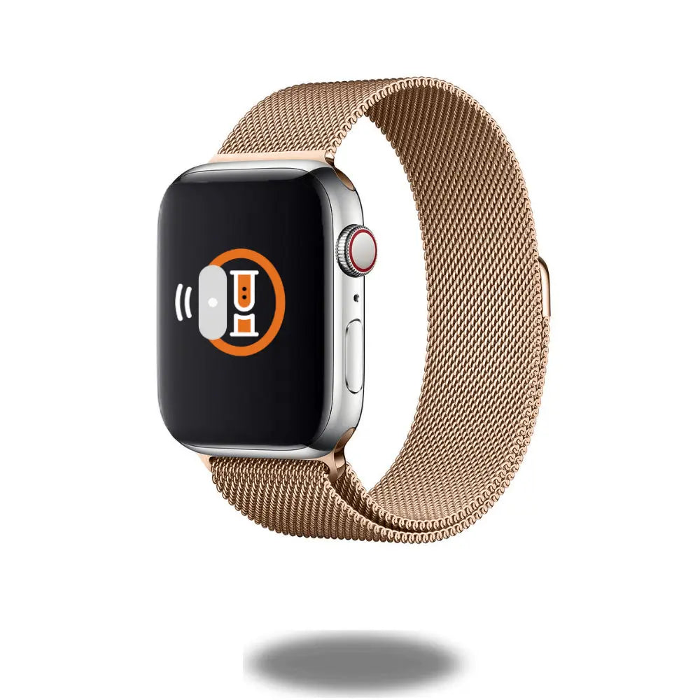 Metal Mesh Loop watch band, modern stainless steel design, adjustable Milanese Loop for a perfect fit.