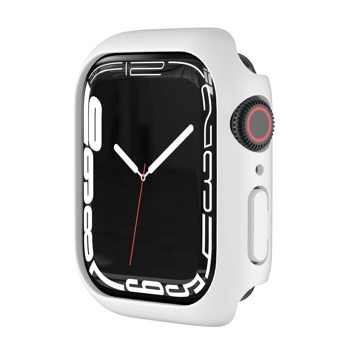 Stylish protective PC bumper case for iWatch Series 9/8/7, featuring precise cutouts and lightweight design.