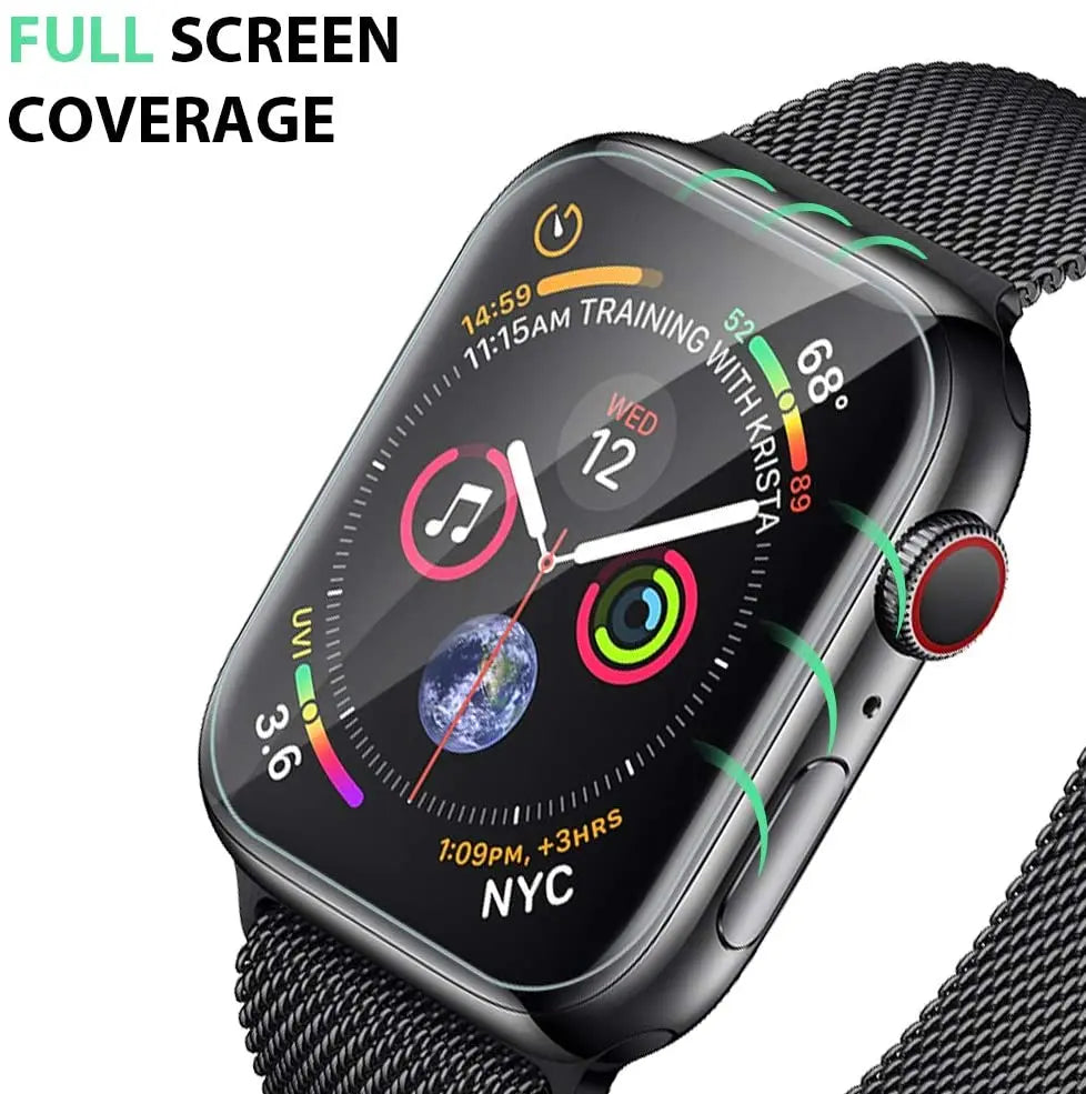 HD film screen protector for Apple Watch Series 7, providing full screen coverage and strong durability.