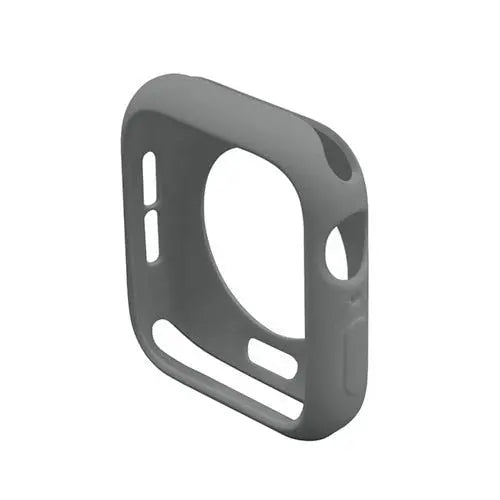 Gray silicone case for Series 9/8/7, lightweight TPU with precise cutouts, perfect for daily use and personal style.
