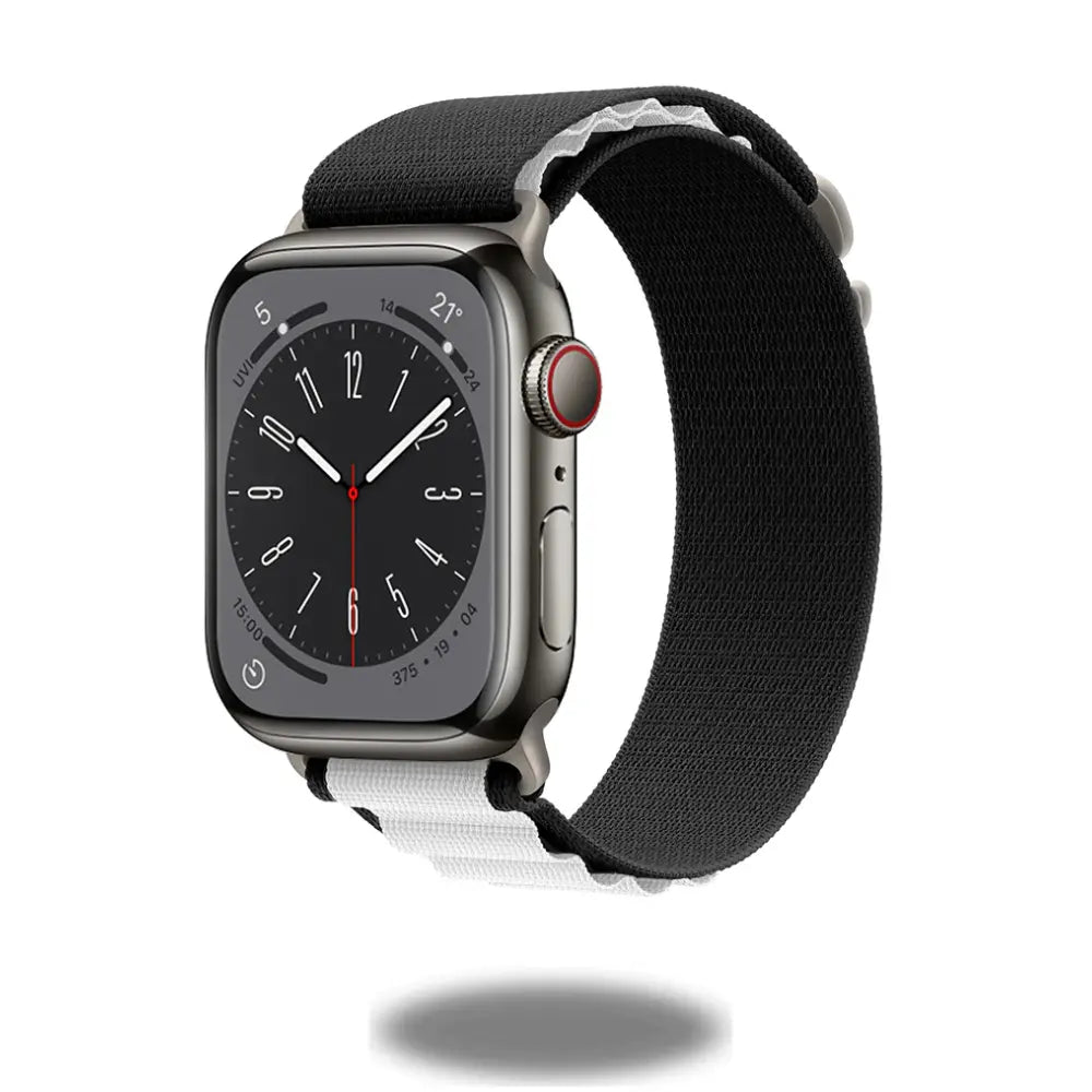 Alpo G Hook Band for Apple Watch, rugged Alpine Loop ideal for athletes and fitness enthusiasts, durable and stylish.
