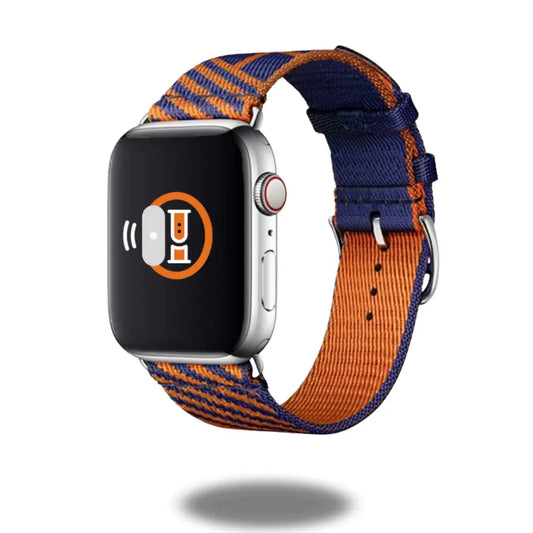 Jumping Single Tour Strap for Apple Watch in colorful woven nylon design, showcasing style and comfort.
