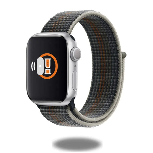 New Sport Loop for Apple Watch with colorful woven nylon band, durable and comfortable design, compatible with 38mm-42mm wrists.