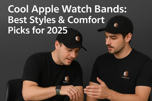 Cool Apple Watch Bands: Best Styles & Comfort Picks for 2025, featuring men discussing stylish bands.