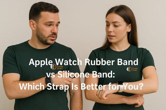 apple watch rubber band vs silicon band