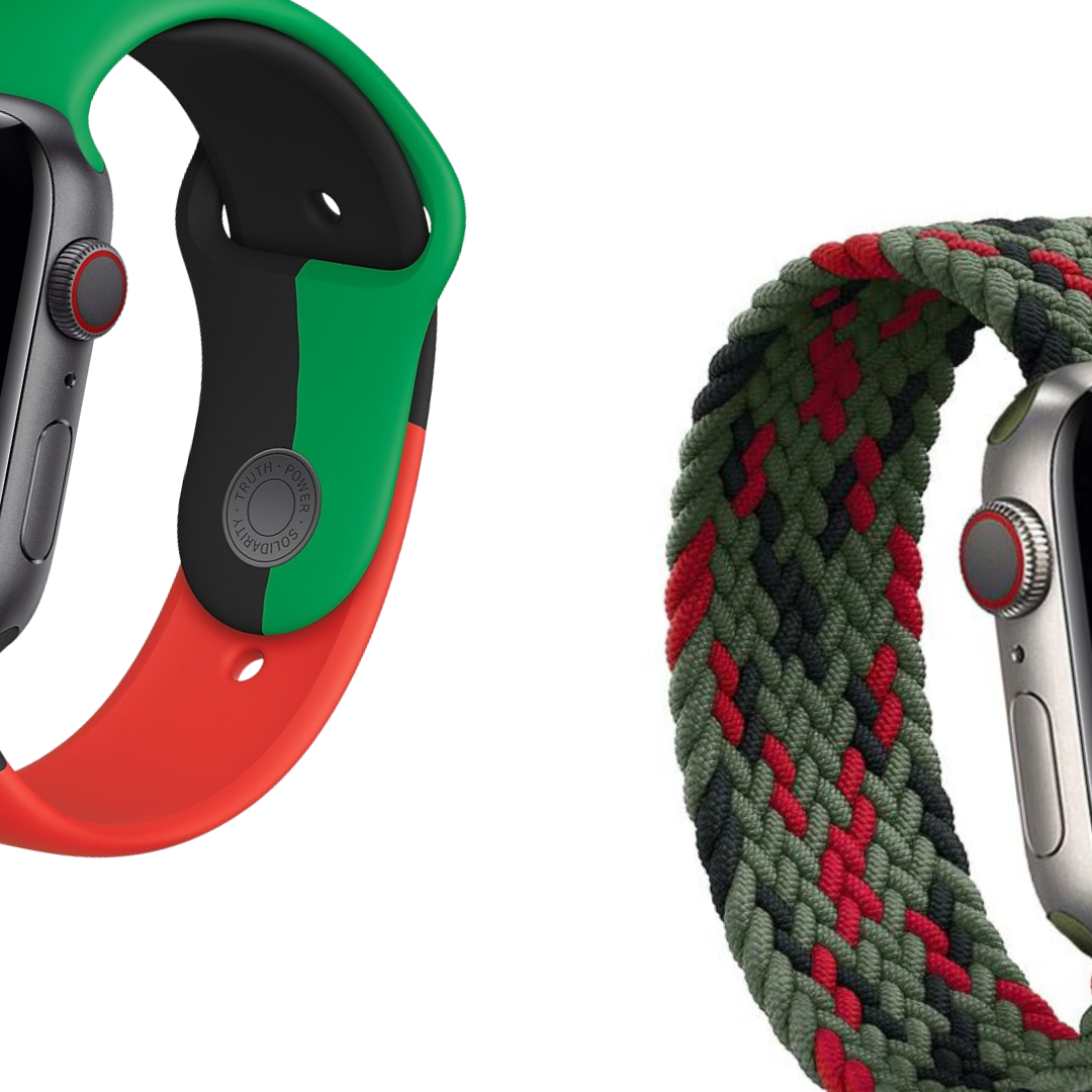 Colorful breathable smartwatch bands: green and red sporty style, plus braided woven design for comfort and fashion.
