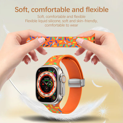 Rainbow Silicon Magnetic Clasp Bands