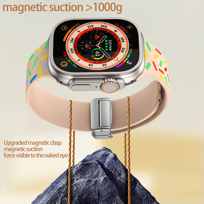 Rainbow Silicon Magnetic Clasp Bands