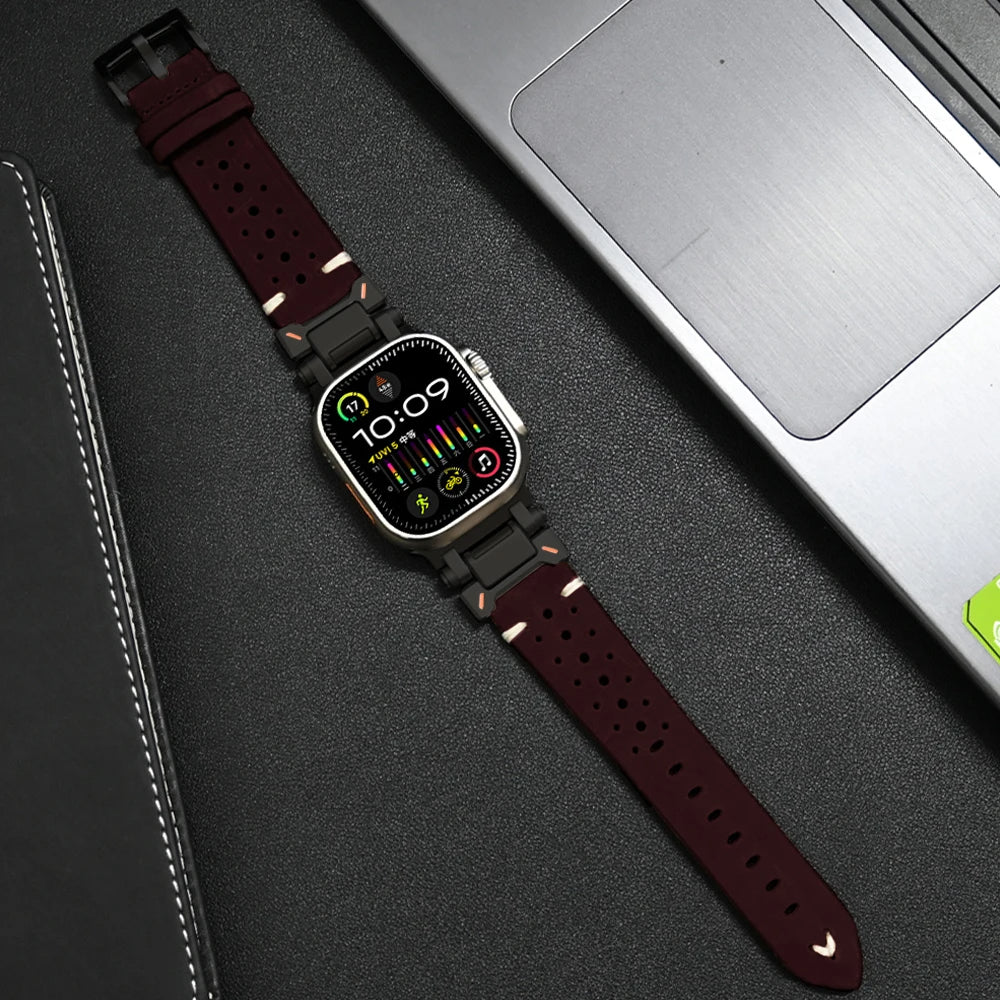 Bracelets en cuir conçus par Armor pour Apple Watch
