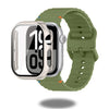 Silicon Sports Straps + Case with Glass For Apple Watch
