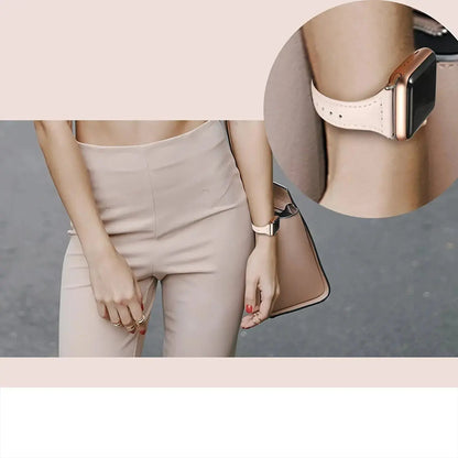 Slim Leather Band for Apple Watch trendystraps.com
