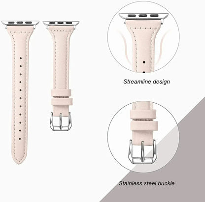 Slim Leather Band for Apple Watch trendystraps.com