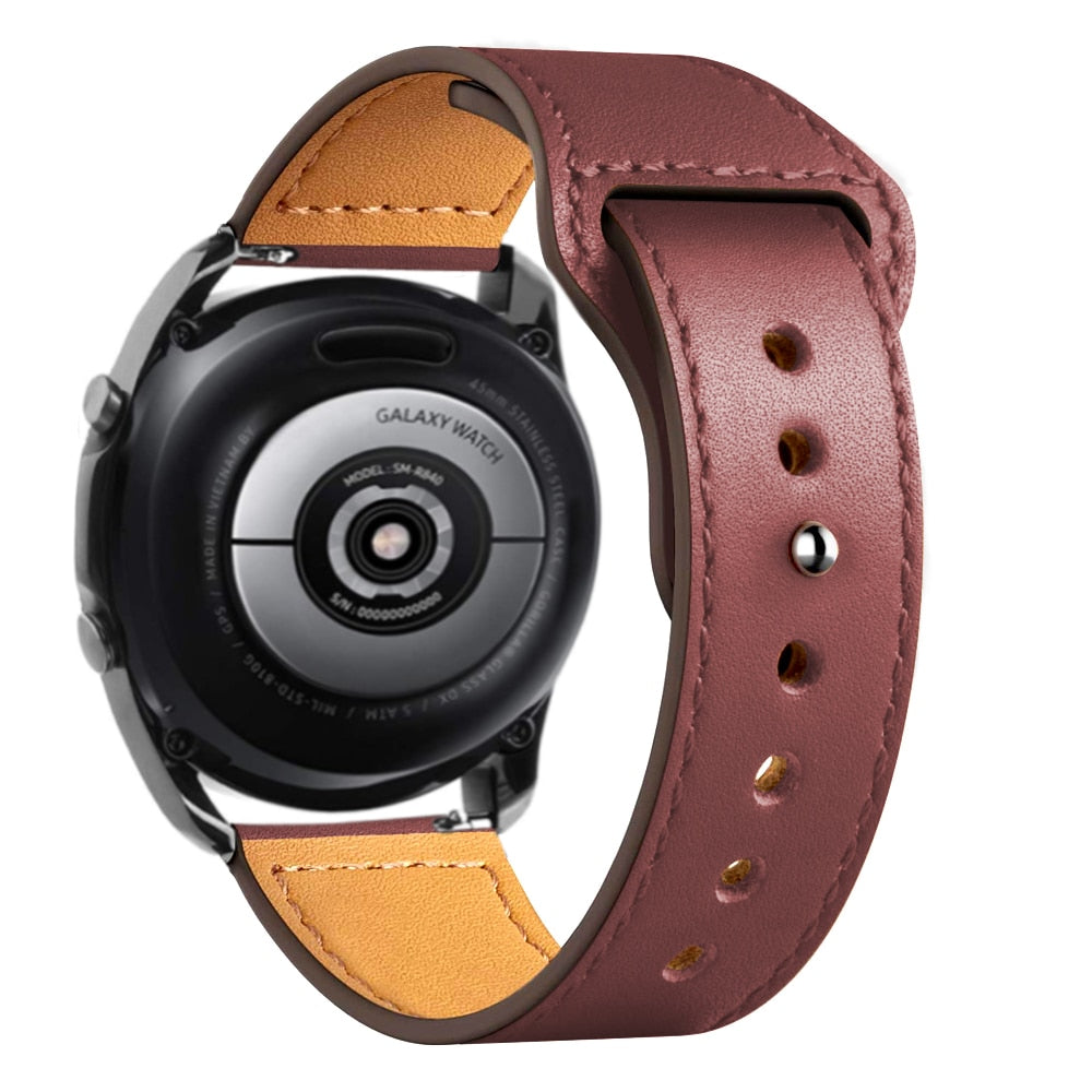 Bracelets en cuir élégants pour montre Amazfit