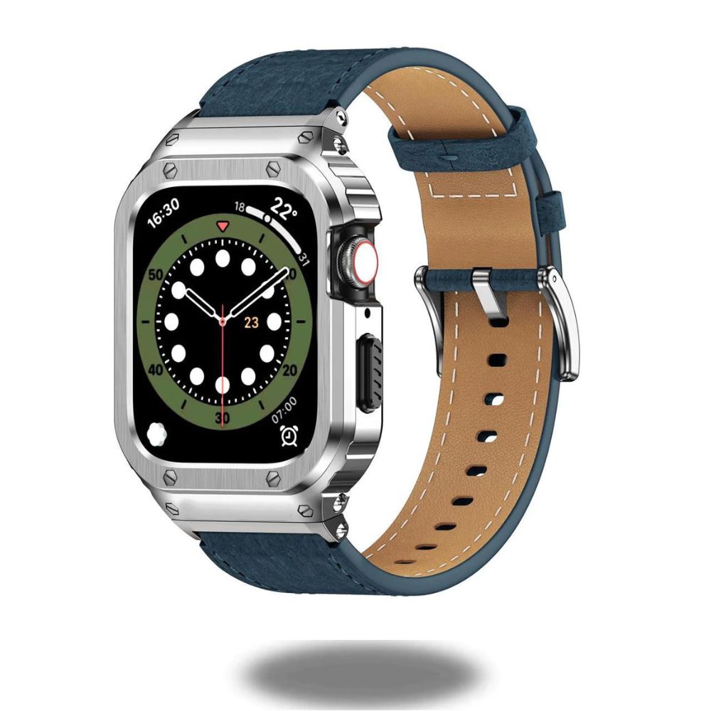 Luxury Leather Strap with Metal Case