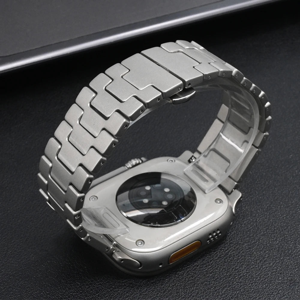 Titanium Apple Watch Band Ultra 2/Series 10/SE – Luxury Bracelet