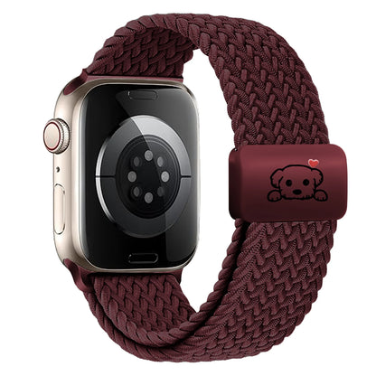 Magnetic Puppy Braided Apple Watch Band 38–49mm Series 1–10