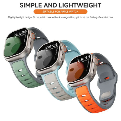 Trendy Rugged Silicon Dual Tone Sports Bands - trendystraps.com