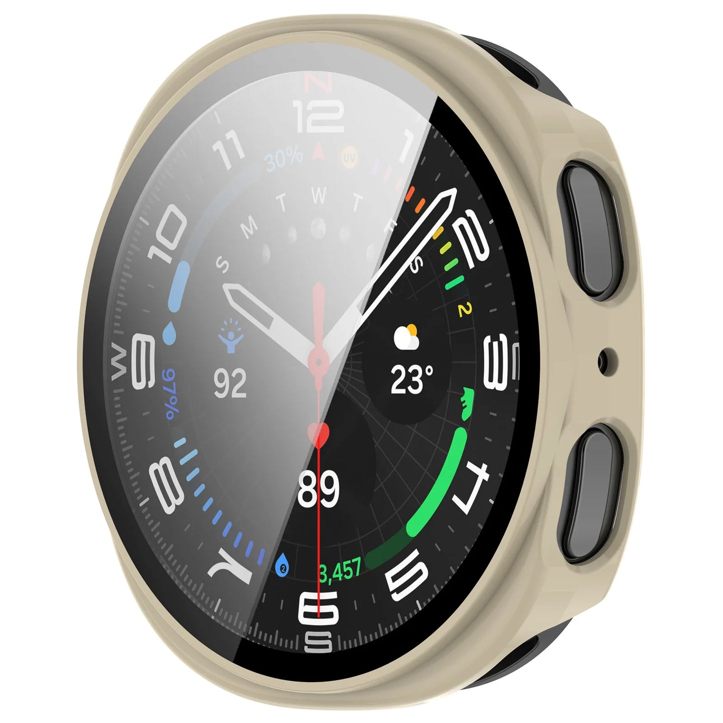 Galaxy Watch 8 Screen Protector Case 40/44mm – PC Bumper Cover
