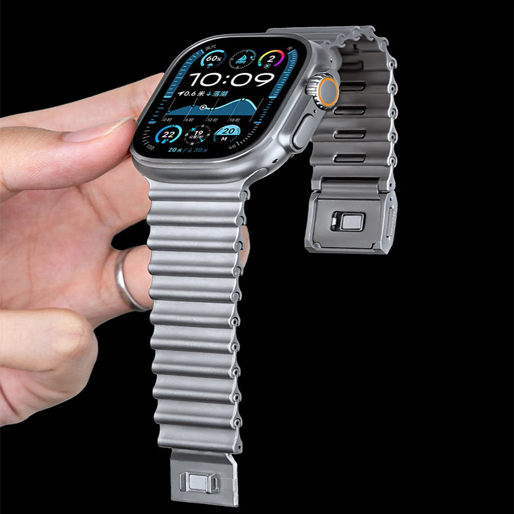 Magnetic Metal Band for Apple Watch Ultra 3 & Series 11–4