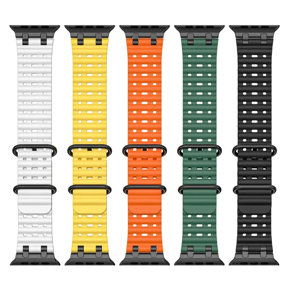 Upgraded Ocean Silicone Bands for Apple Watch (Limited Stock)