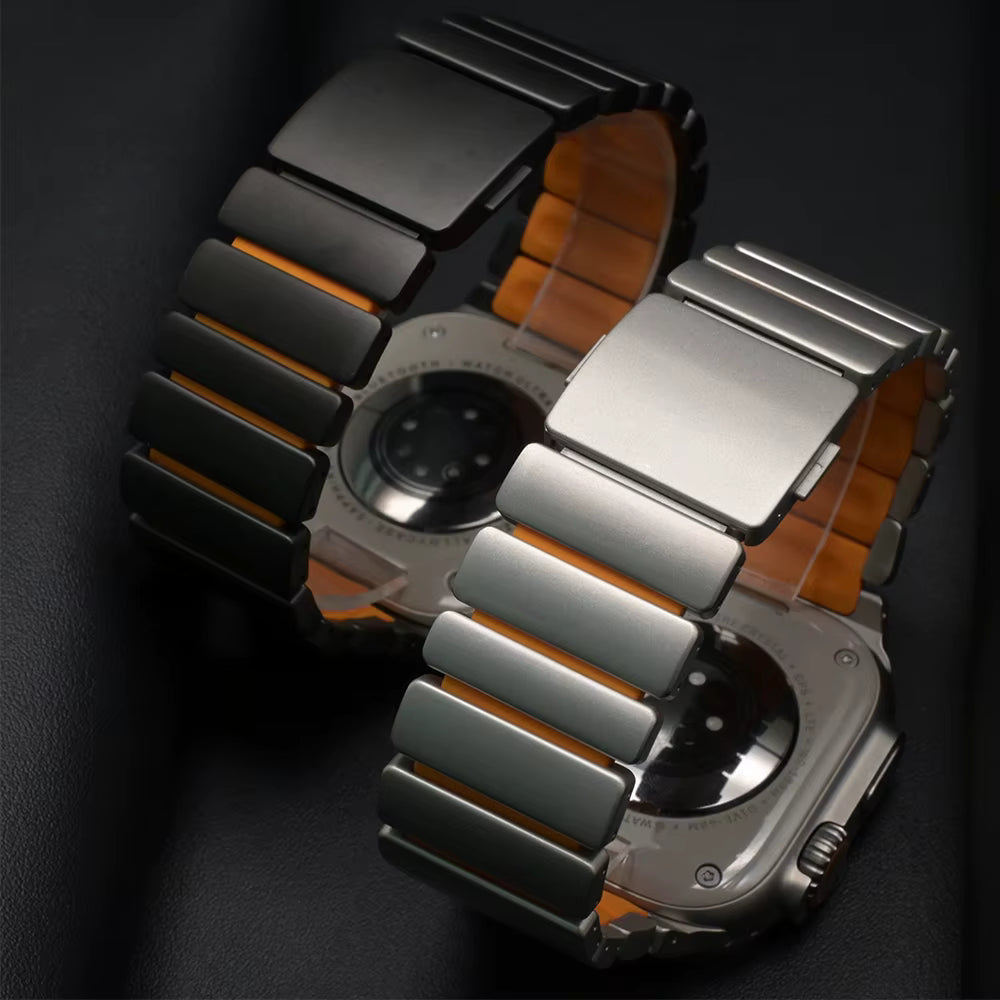 Apple Watch Ultra 3 Titanium Band | Magnetic Fluororubber Strap