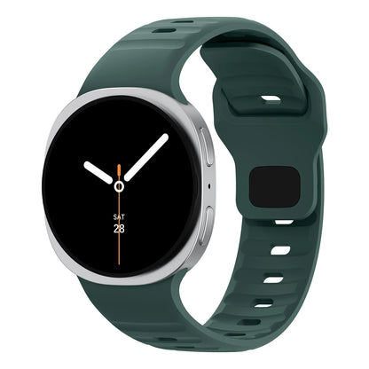 Rugged Silicone Sport Band for Samsung Galaxy Watch (40–47mm) in green, designed for performance and active lifestyles.