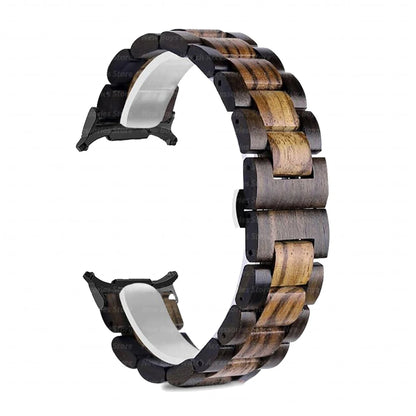Wooden Band for Samsung Galaxy Watch 8 & Ultra 47mm featuring a natural wooden design with no-gaps fit.