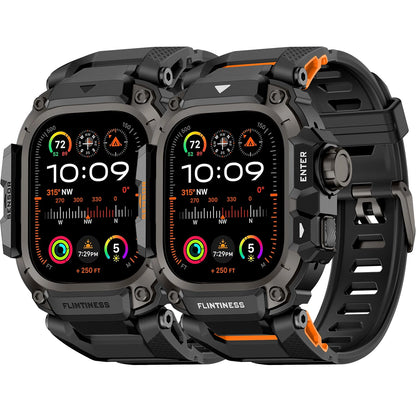 Rugged 2-in-1 Apple Watch Band & Case for Ultra 49mm