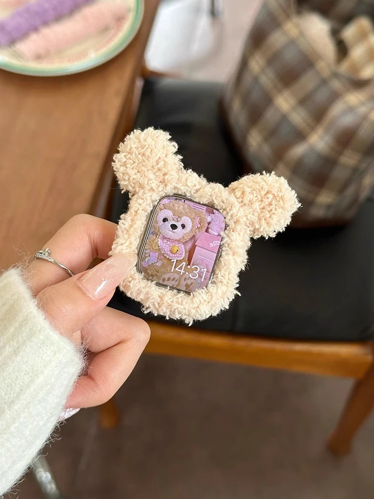Korea Cute Plush Apple Watch Band + Case for Women