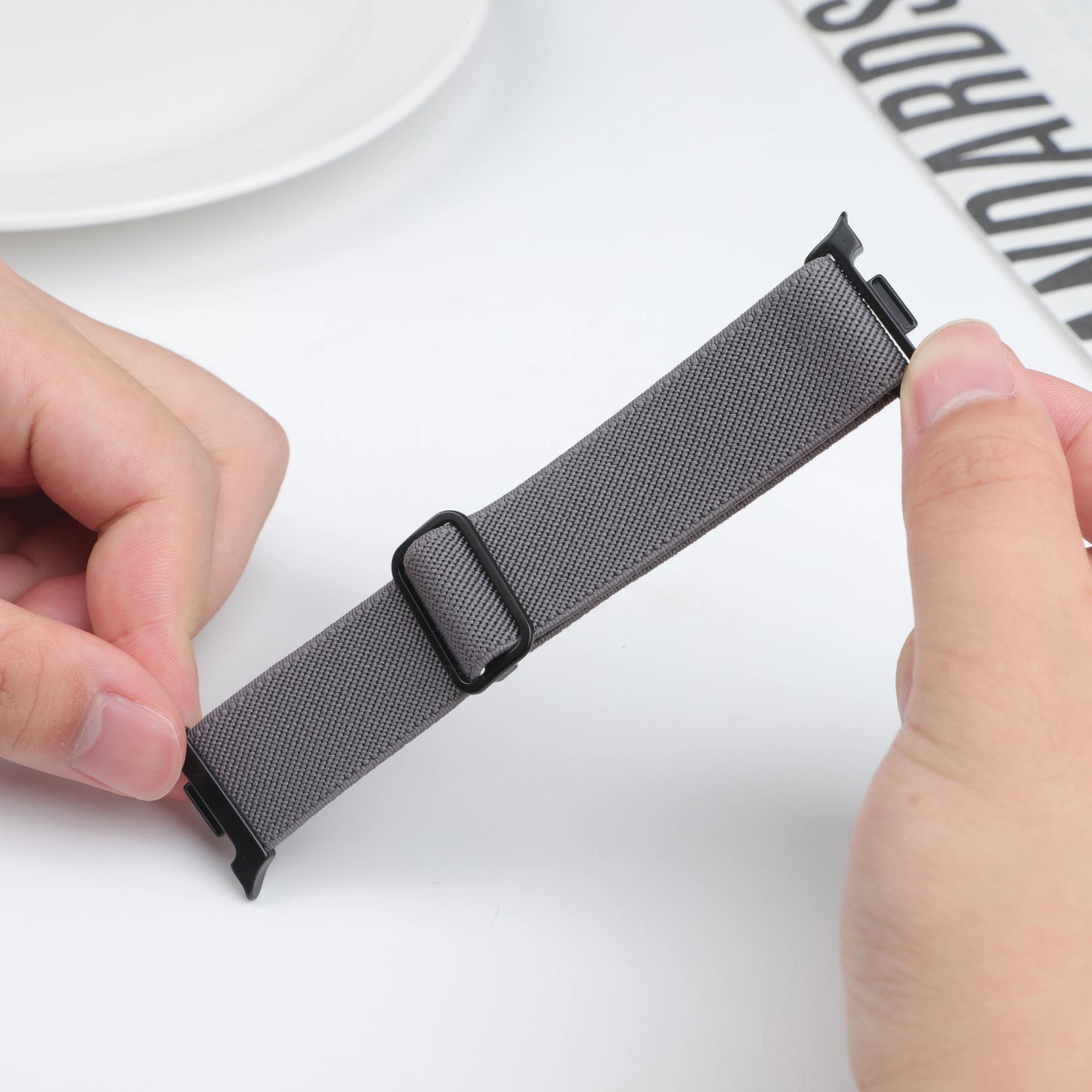 Scrunchie Elastic Nylon Band for Galaxy Watch 8 & Classic 46mm