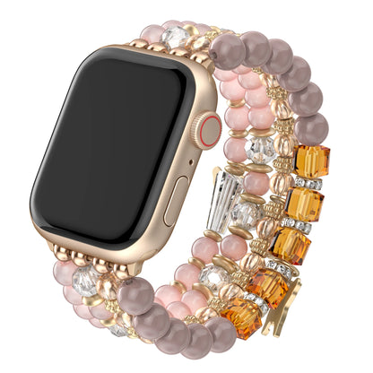 Beaded Apple Watch Band – Boho Bracelet with Butterfly Charms