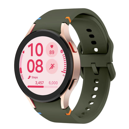 Sporty Silicon Bands for Samsung Galaxy Watch in olive green with stylish design and flexible fit for active lifestyles.