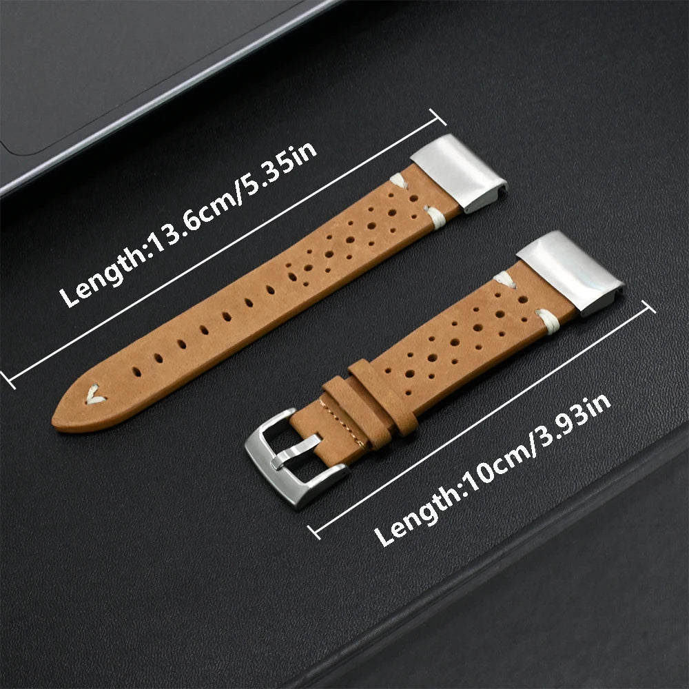 Leather Band for Garmin Fenix 7X/6X/5X, Enduro & MARQ (22/26mm)