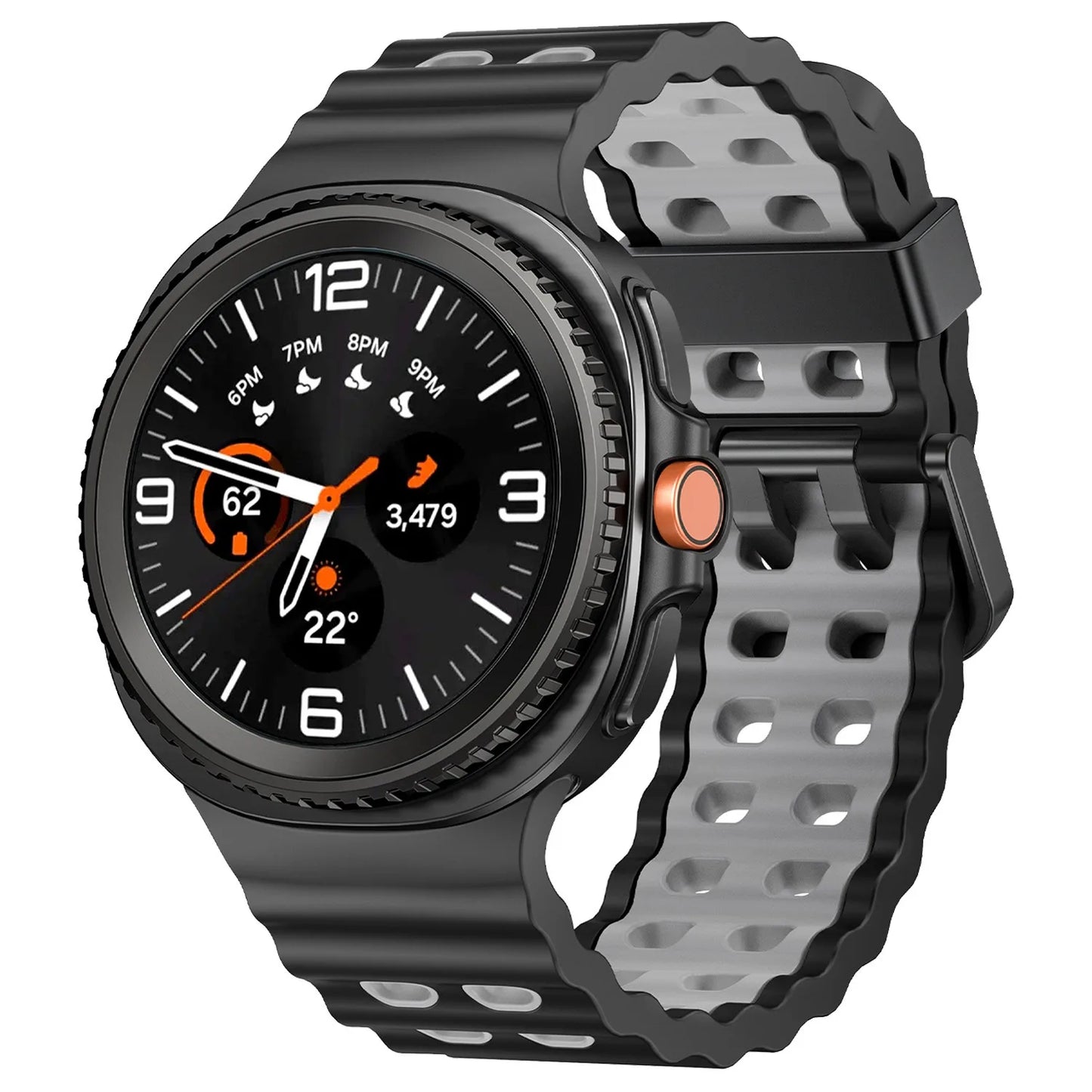Silicone Breathable Sport Band for Samsung Galaxy Watch 8/Classic 46mm