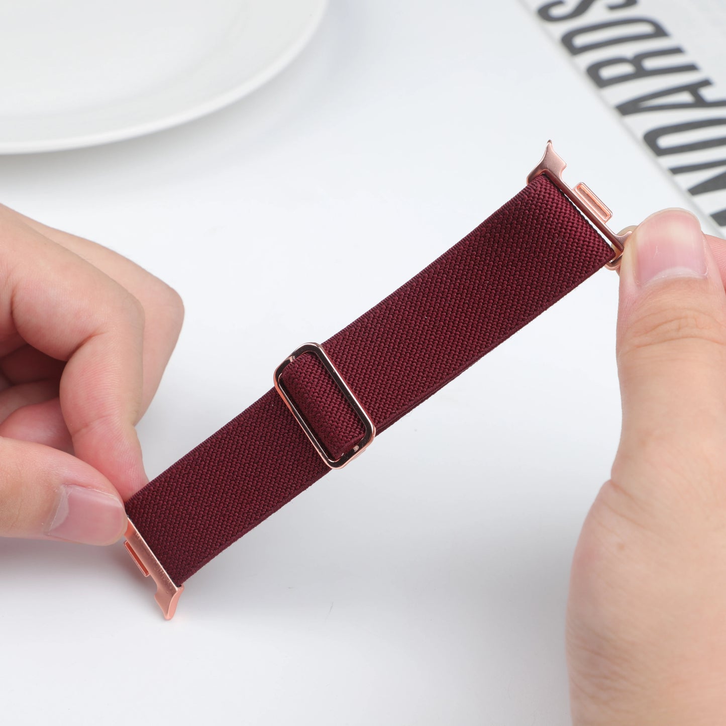 Scrunchie Elastic Nylon Band for Galaxy Watch 8 & Classic 46mm