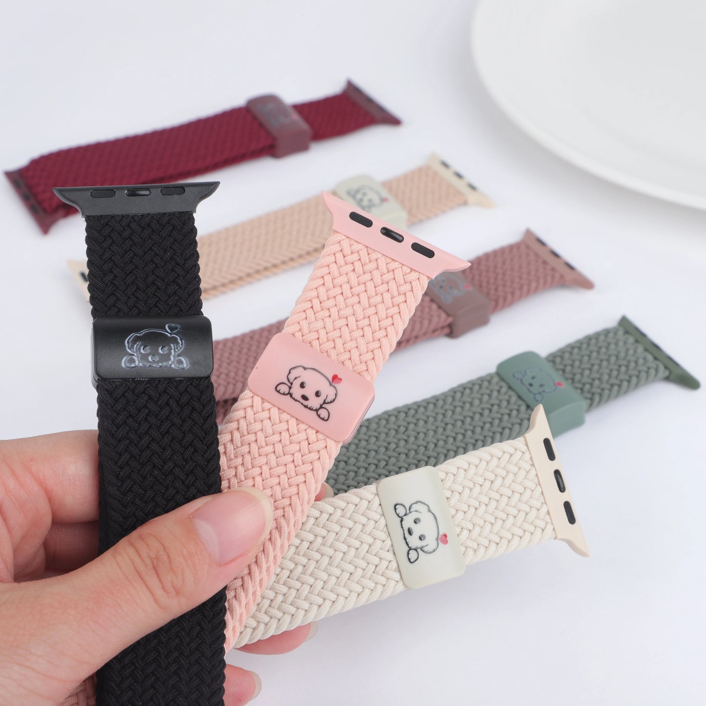 Magnetic Puppy Braided Apple Watch Band 38–49mm Series 1–10