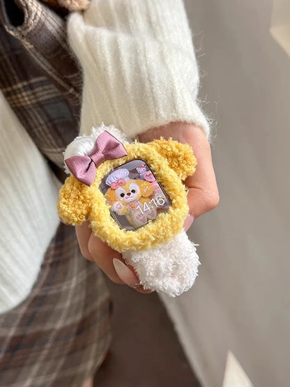 Korea Cute Plush Apple Watch Band + Case for Women