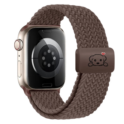 Magnetic Puppy Braided Apple Watch Band 38–49mm Series 1–10